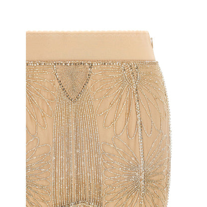 The Attico Multicolor Silk Long Skirt