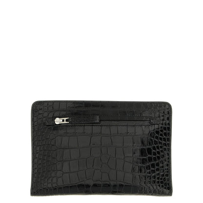 Tom Ford Black Calfskin Clutch Bag