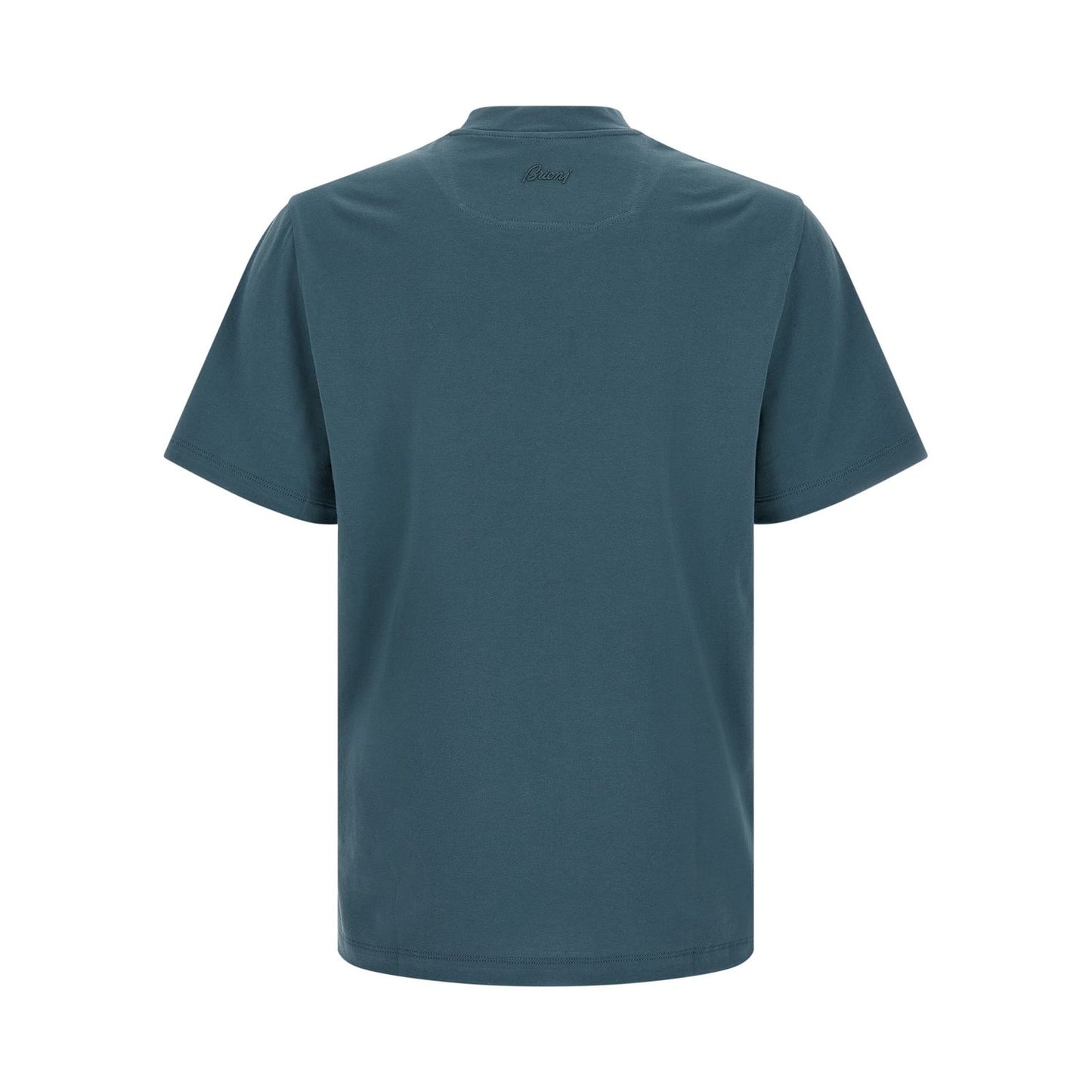 Brioni Blue Cotton T-Shirt