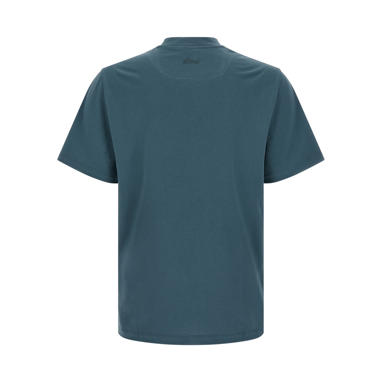 Brioni Blue Cotton T-Shirt