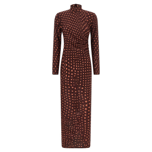 Stella McCartney Bordeaux Polyamide Long Dress