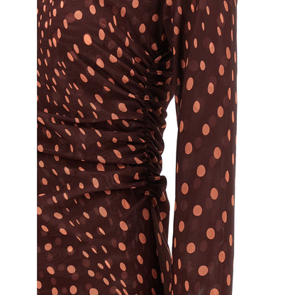 Stella McCartney Bordeaux Polyamide Long Dress