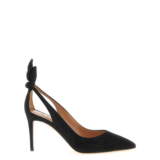Aquazzura Black Calfskin High Heel Pumps