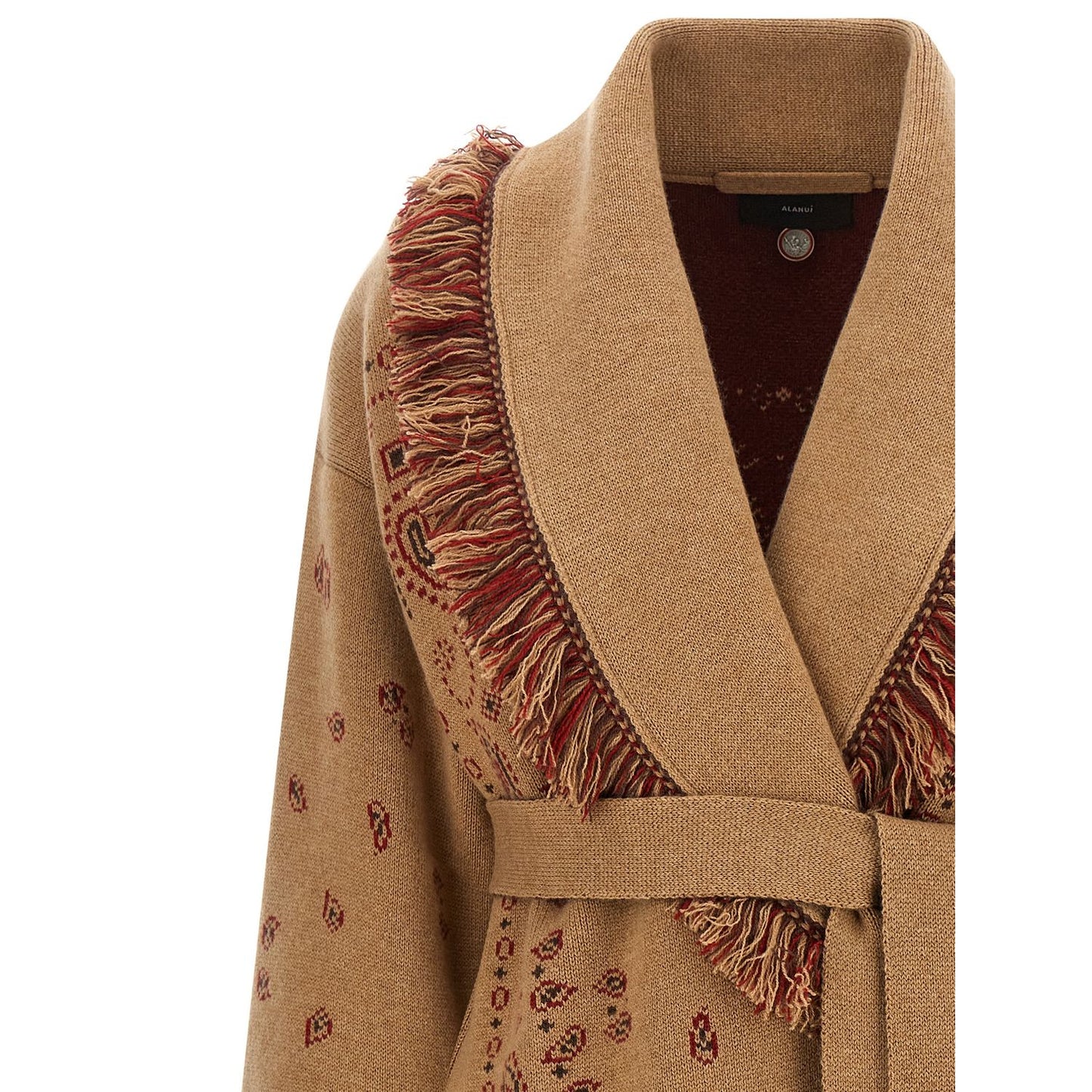 Alanui Beige Cashmere Cardigan