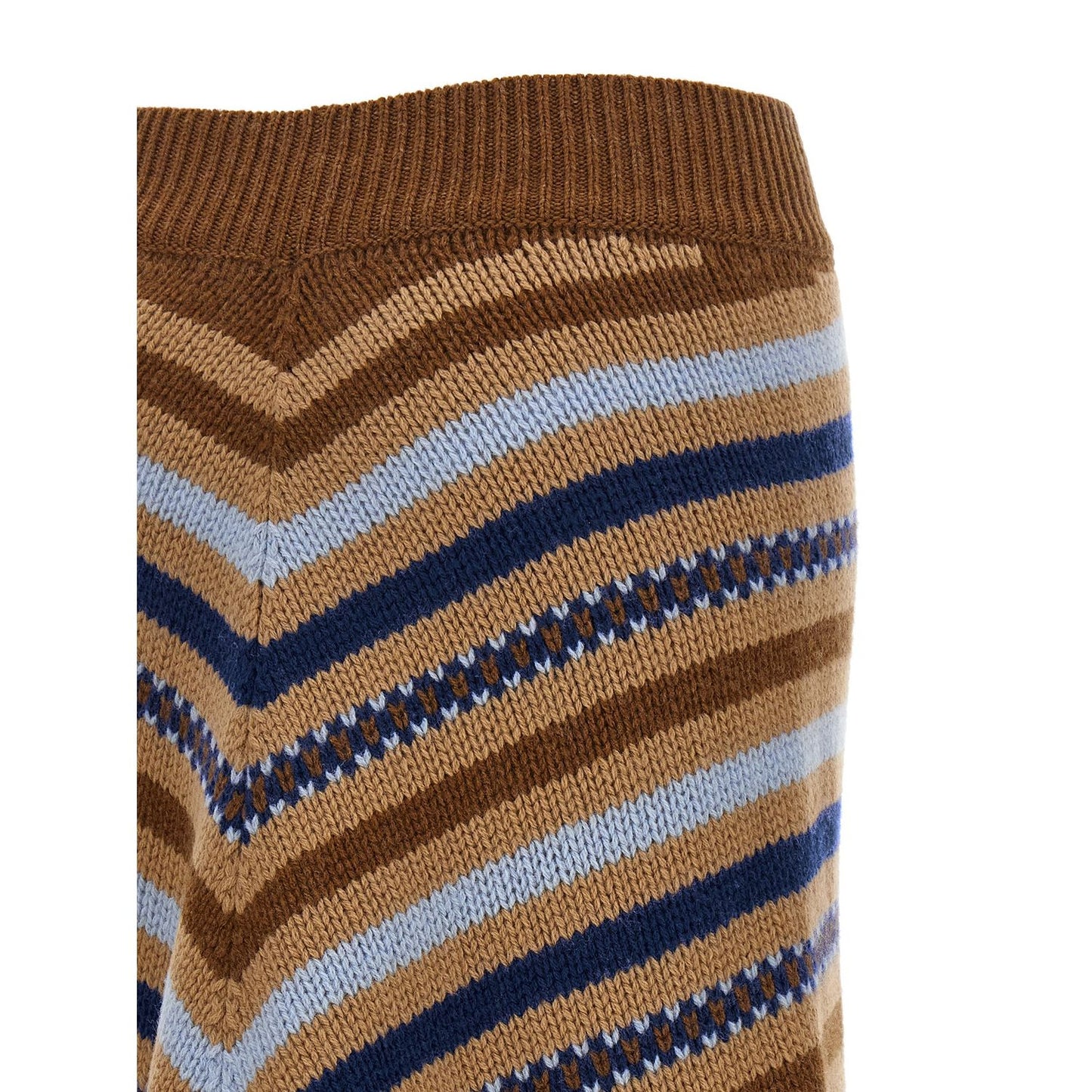 Alanui Multicolor Virgin Wool Midi Skirt