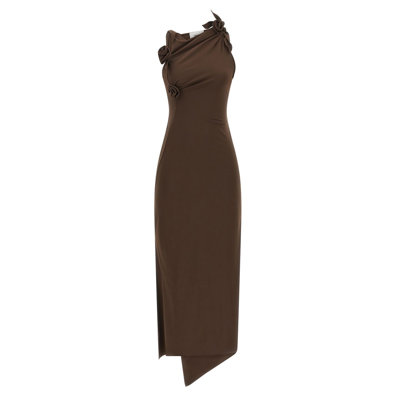 Coperni Brown Recycled Polyamide Long Dress