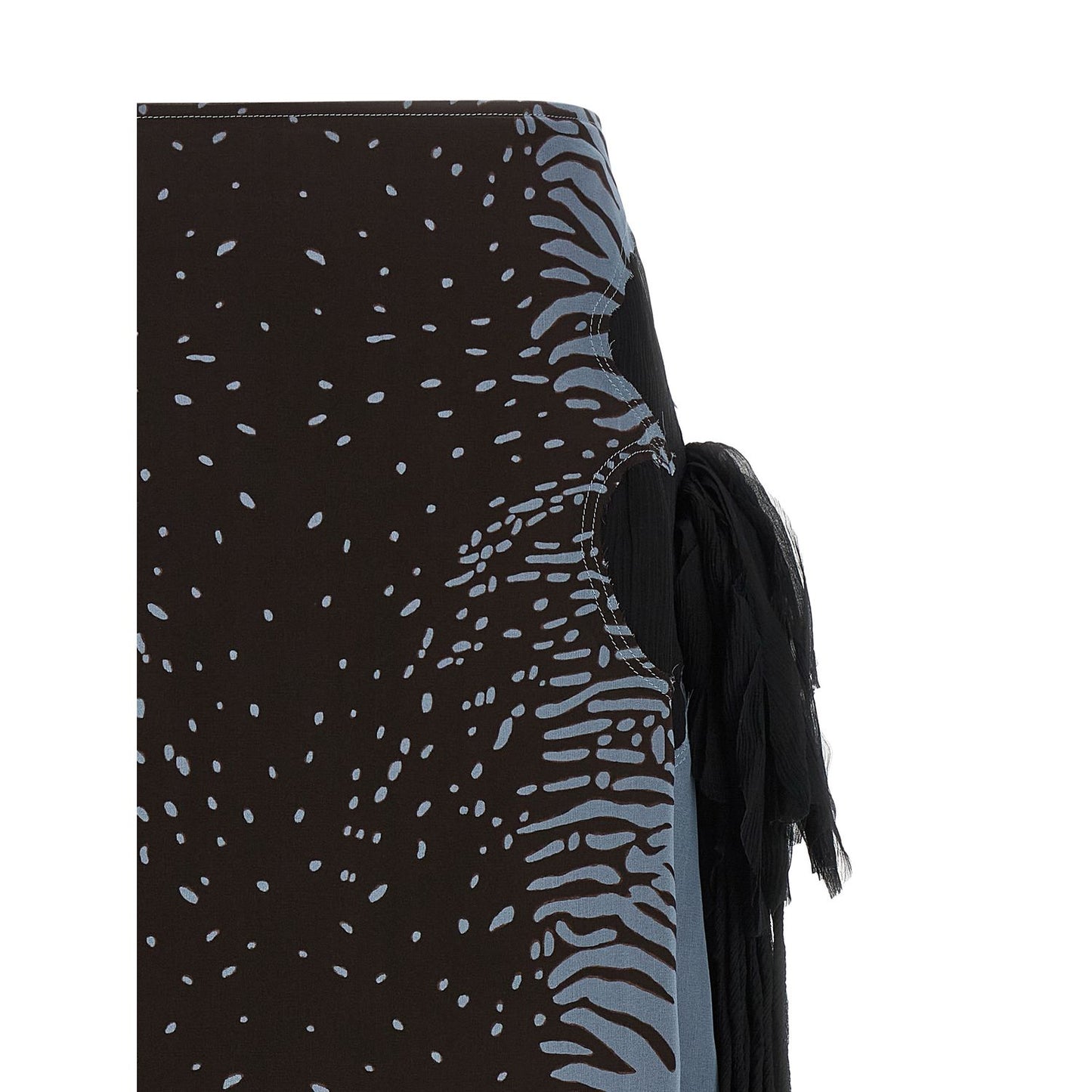 Ferragamo Multicolor Silk Midi Skirt