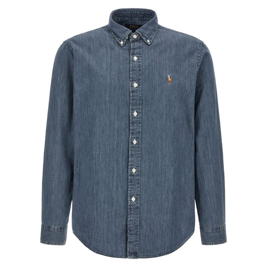 Polo Ralph Lauren Blue Cotton Blouse