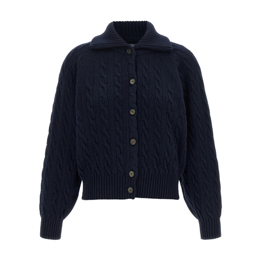 Polo Ralph Lauren Blue Wool Cardigan