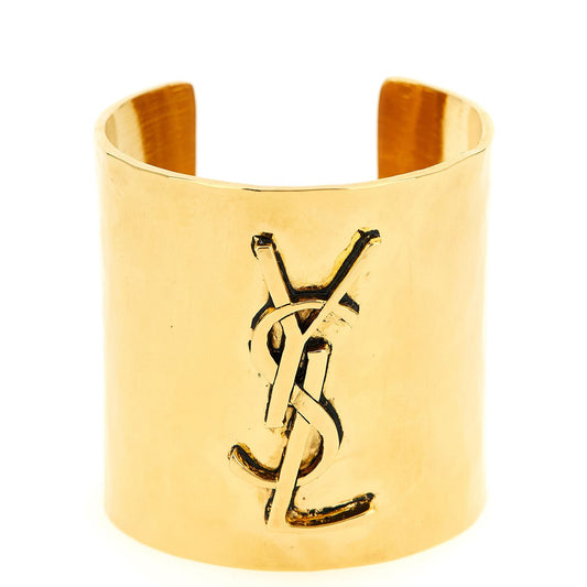 Saint Laurent Gold Brass Bracelet