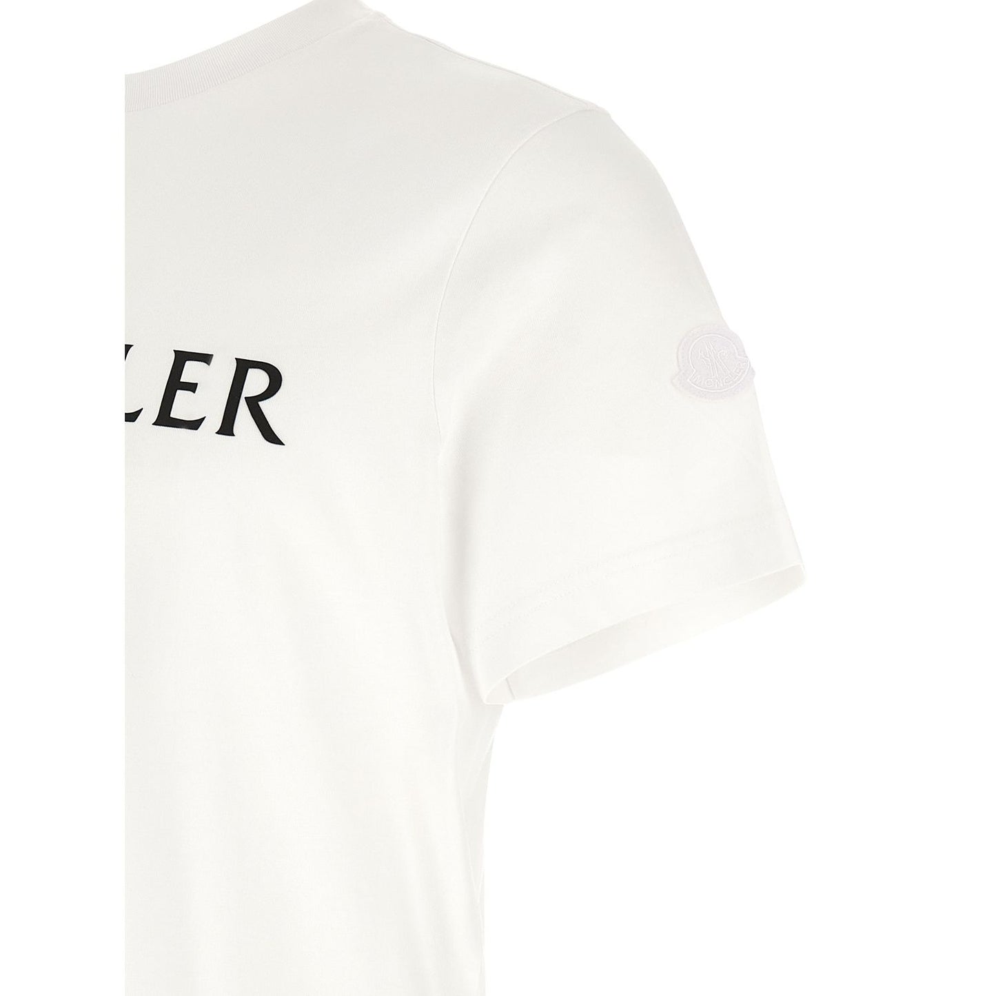 Moncler White Cotton T-Shirt