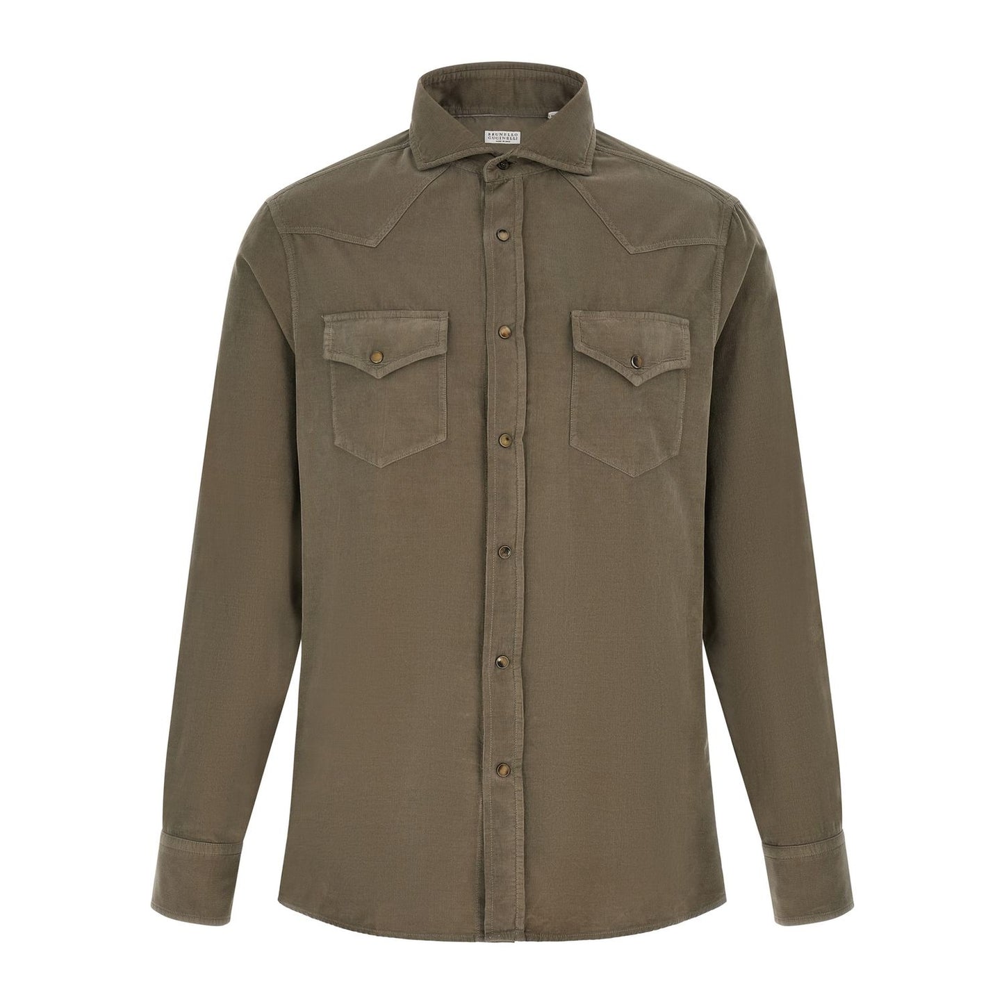Brunello Cucinelli Bicolor Cotton Blouse