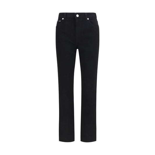 Dolce & Gabbana Black Cotton Straight-Leg Jeans