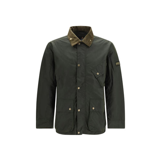 Barbour International Bicolor Cotton Full-Length Jacket