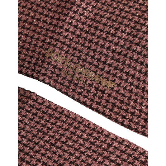 Dolce & Gabbana Dusty Pink Viscose Over The Calf Accessory Socks