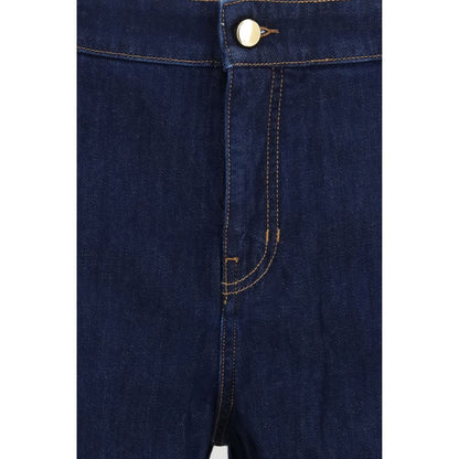Max Mara Blue Cotton Relaxed Fit Jeans