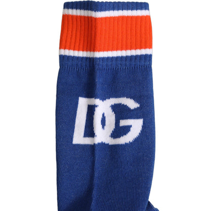 Dolce & Gabbana Men Multicolor Cotton Mid Calf Accessory Socks