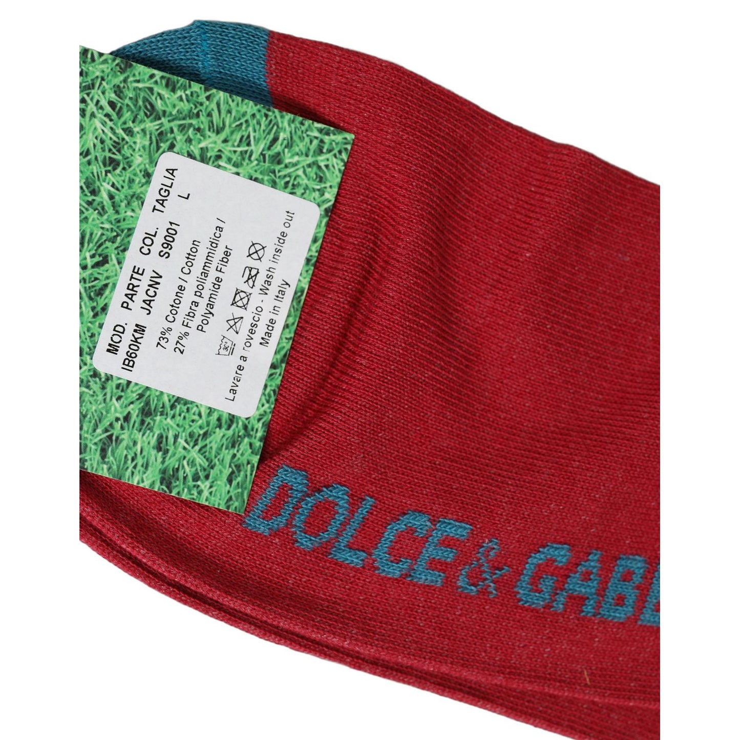 Dolce & Gabbana Men Multicolor Cotton Mid Calf Accessory Socks