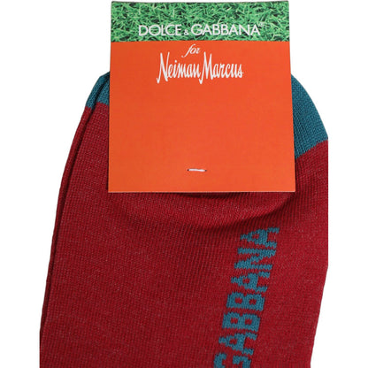 Dolce & Gabbana Men Multicolor Cotton Mid Calf Accessory Socks