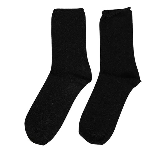 Dolce & Gabbana Men Black Viscose Mid Calf Accessory Socks