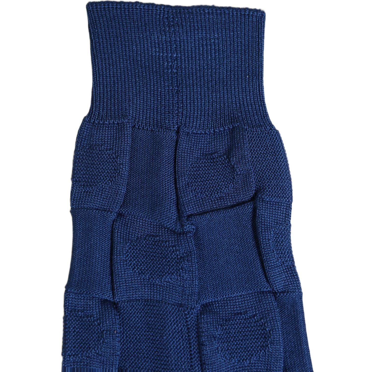 Dolce & Gabbana Royal Blue Checkered Silk Mid Calf Accessory Socks
