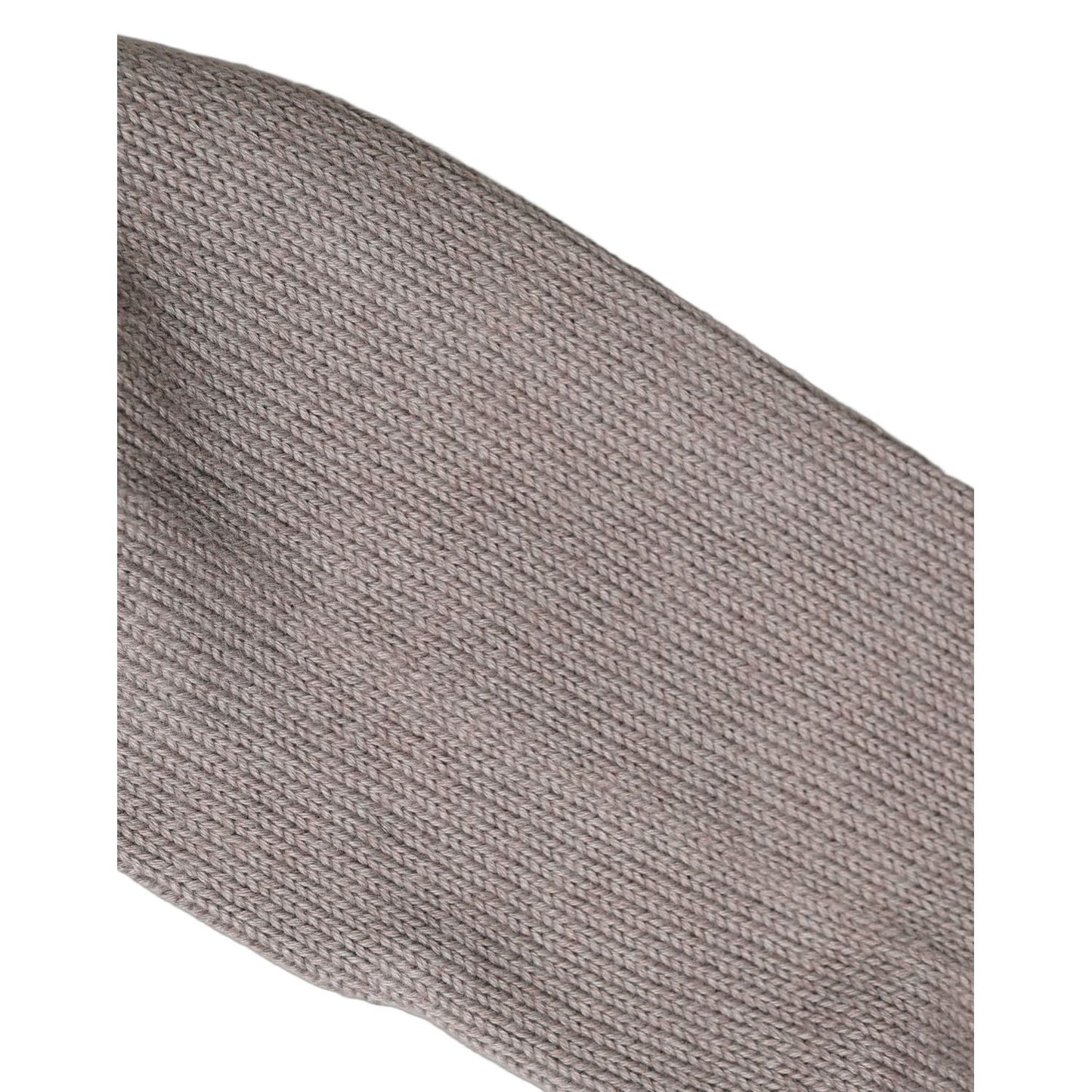 Dolce & Gabbana Gray Sequin Cotton Knit Mid Calf Accessory Socks