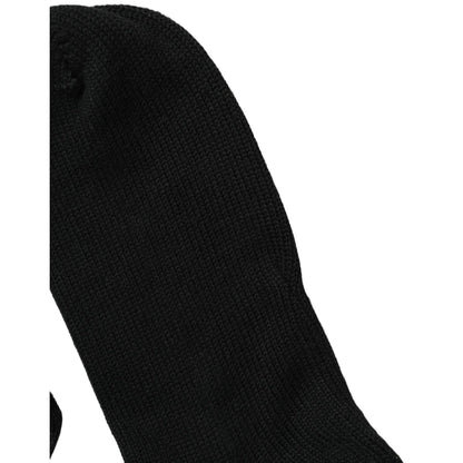 Dolce & Gabbana Black Sequin Cotton Knit Mid Calf Accessory Socks