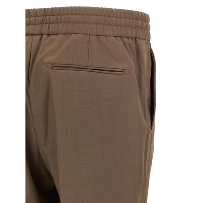 Brioni Brown Wool Casual Pants