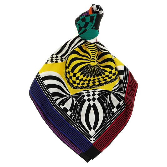 Versace Multicolor Silk Foulard