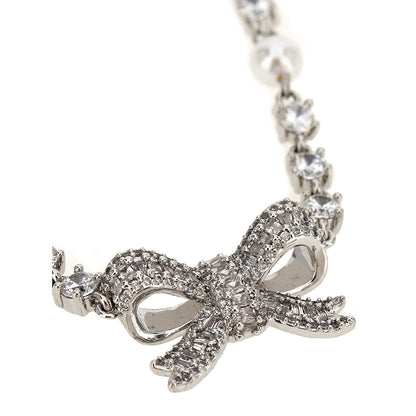 Self-Portrait Silver Brass Necklace
