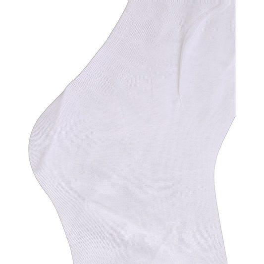 Dolce & Gabbana .White Nylon Logo Calf Long Women Accessory Socks