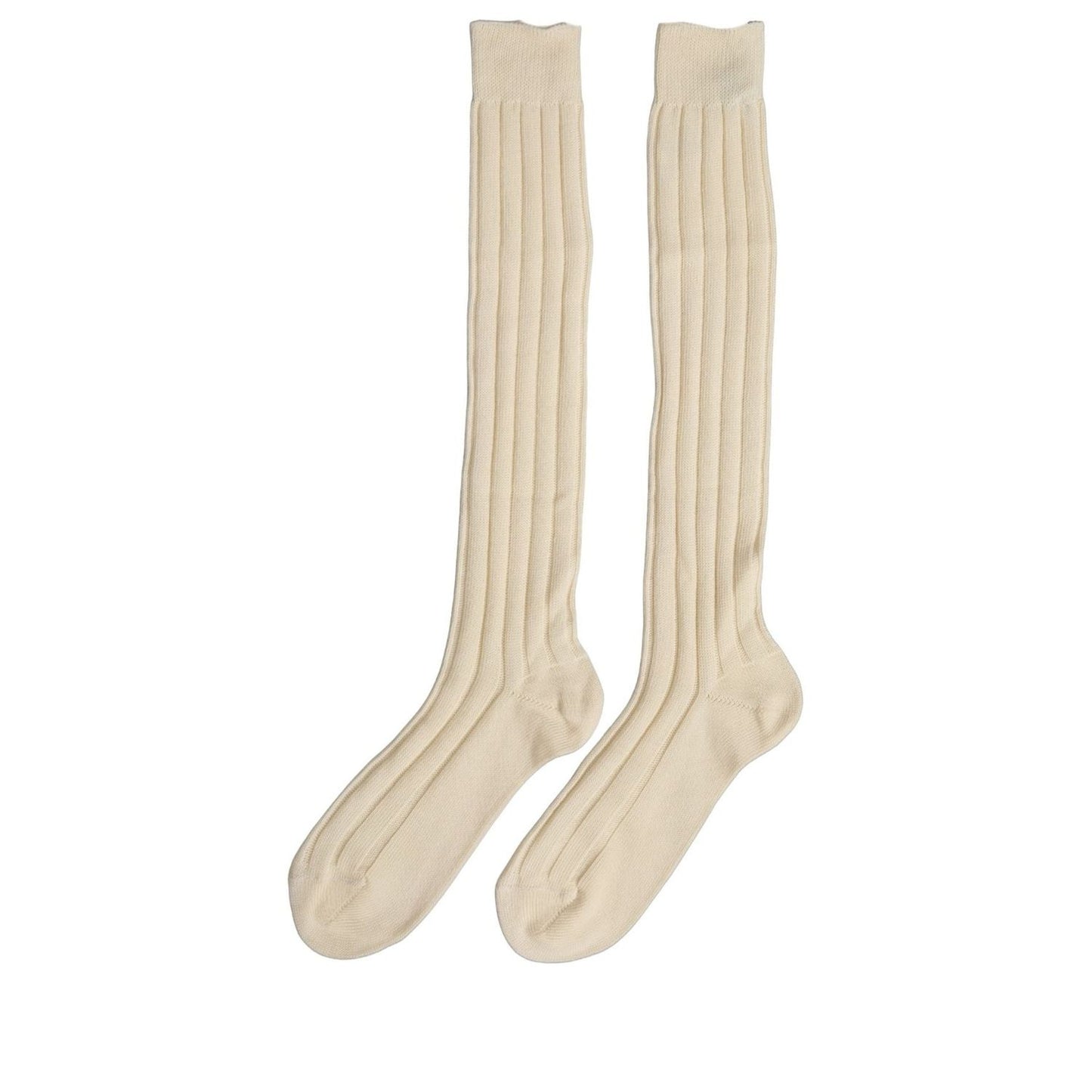 Dolce & Gabbana Beige Wool Stretch Knee High Accessory Socks