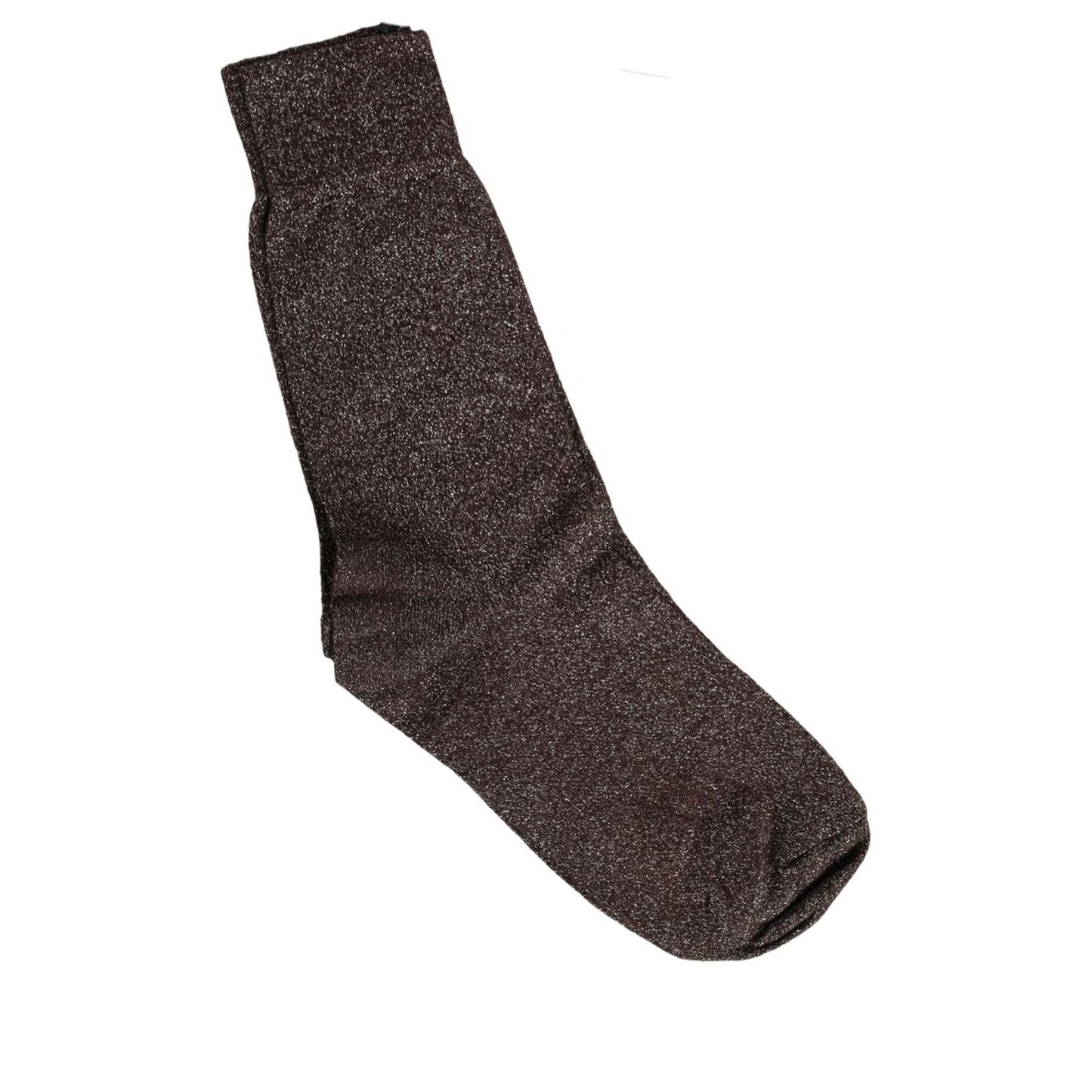 Dolce & Gabbana Dark Brown Viscose Mid Calf Accessory Socks