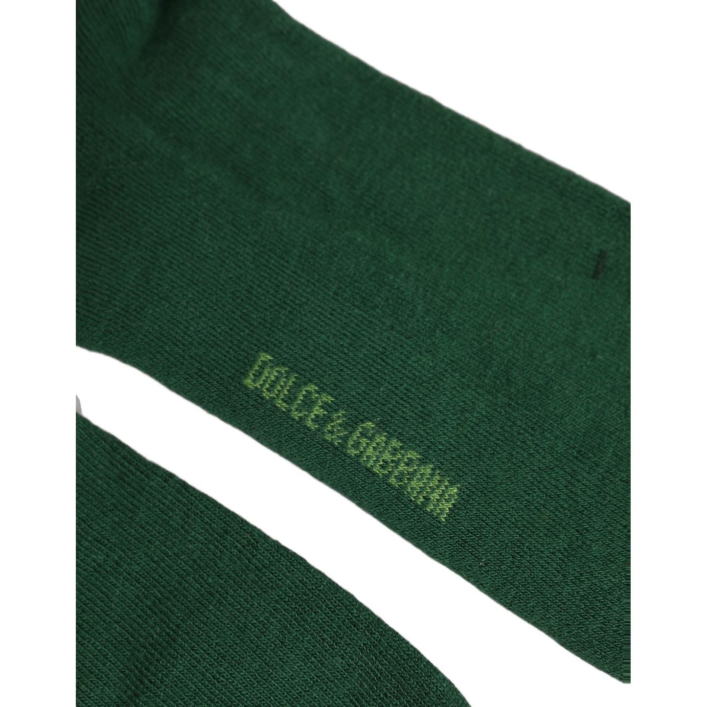 Dolce & Gabbana Green DG Logo Nylon Mid Calf Accessory Socks