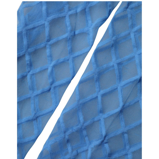 Dolce & Gabbana Light Blue Nylon Fishnet Pantyhose Stockings Socks