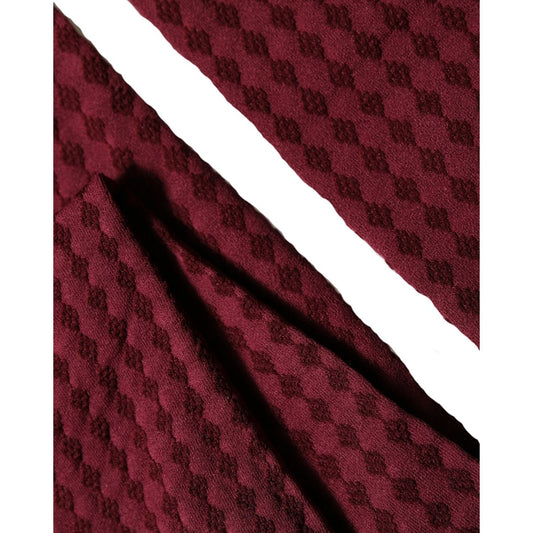 Dolce & Gabbana Burgundy Nylon Fishnet Pantyhose Stockings Socks