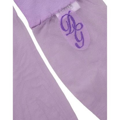 Dolce & Gabbana Purple Knee High Sheer Nylon Accessory Socks