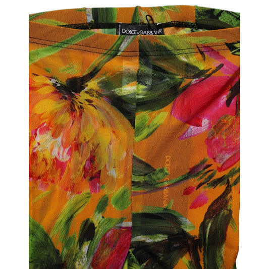 Dolce & Gabbana Floral Nylon Tights Stockings Multicolor Socks