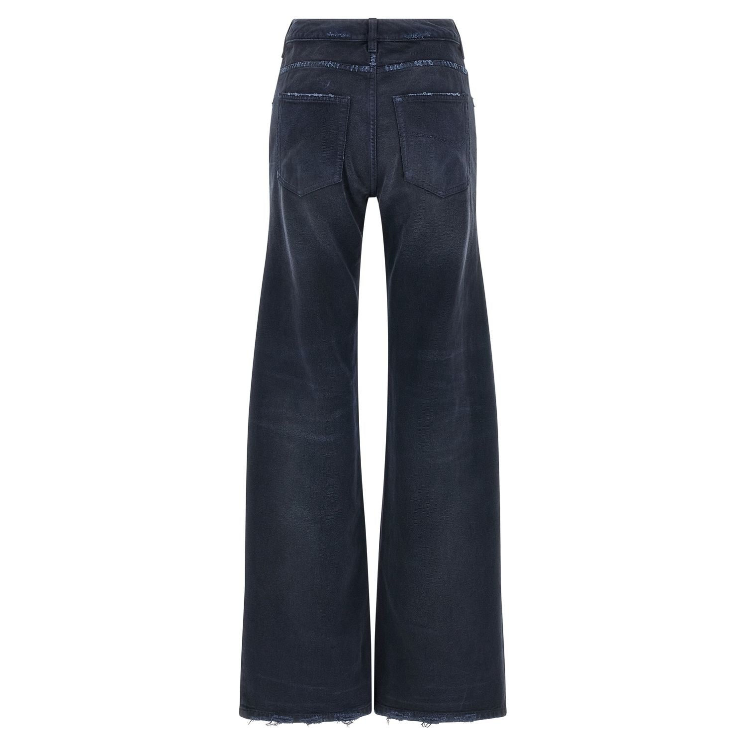 Balenciaga Blue Cotton Flared Jeans