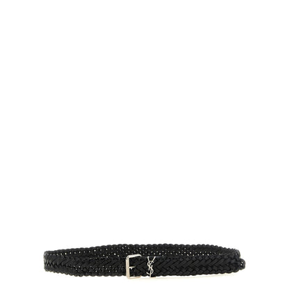 Saint Laurent Black Calfskin Regular Belt