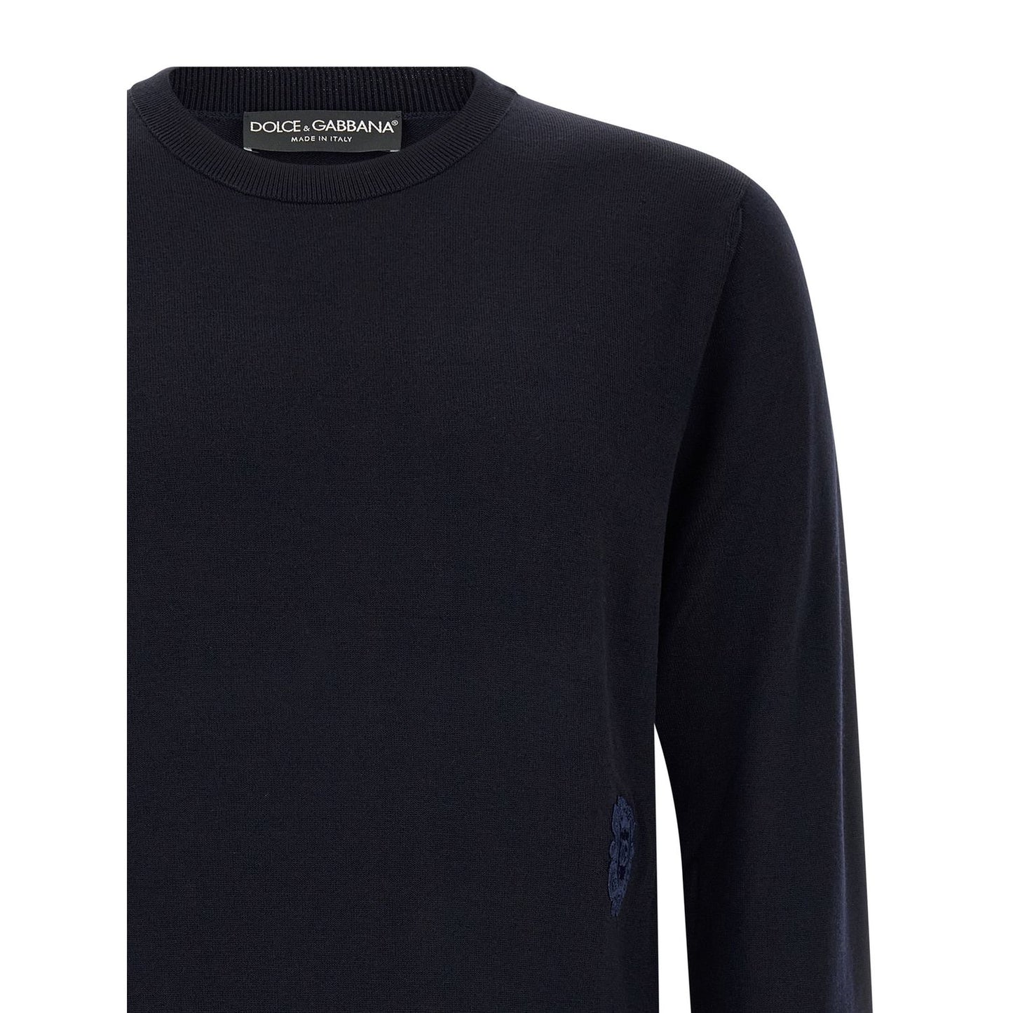 Dolce & Gabbana Blue Virgin Wool Cardigan