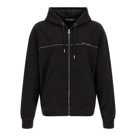 Dolce & Gabbana Black Cotton Sweatshirt