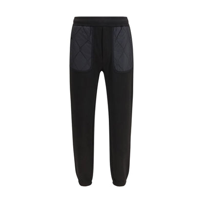 Moncler Black Cotton Athletic Pants