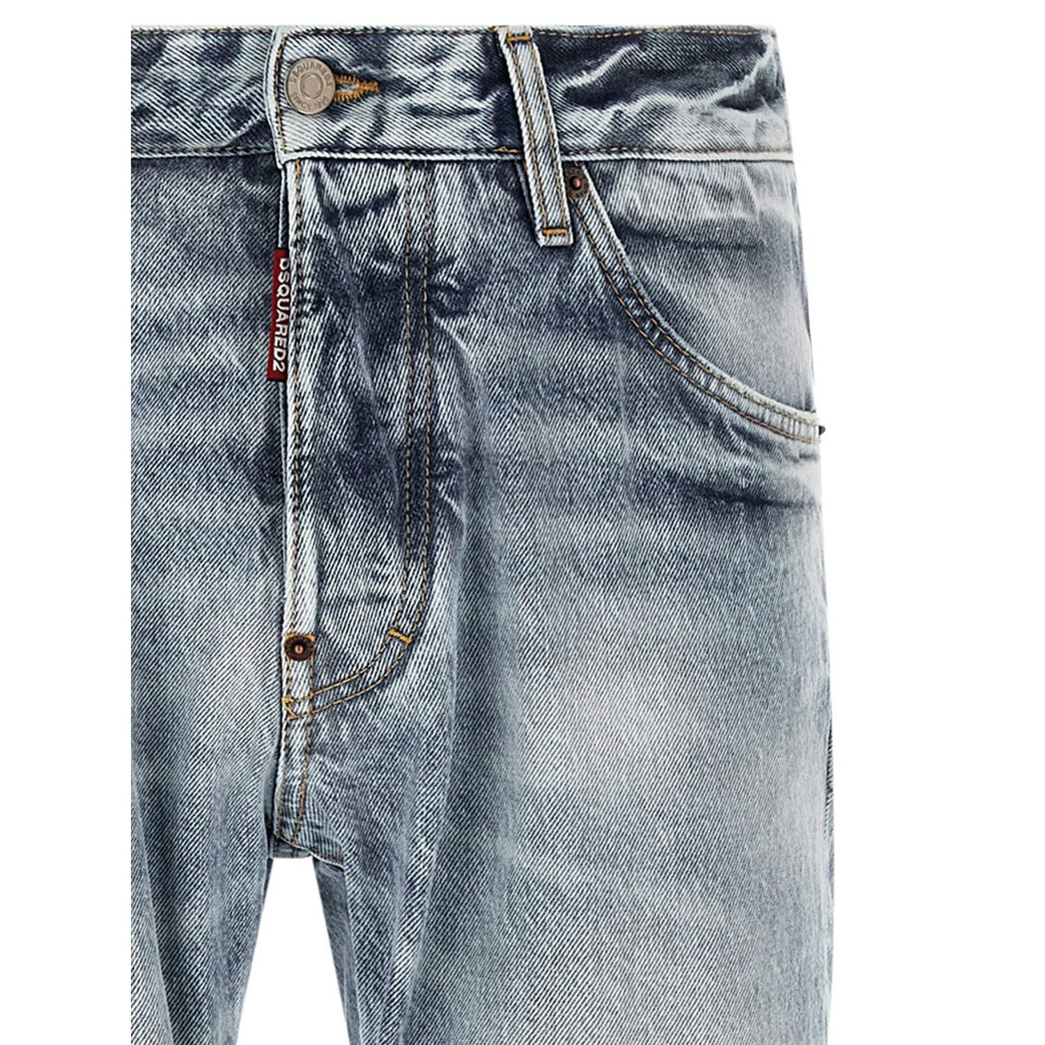 Dsquared² Blue Cotton Jeans Denim