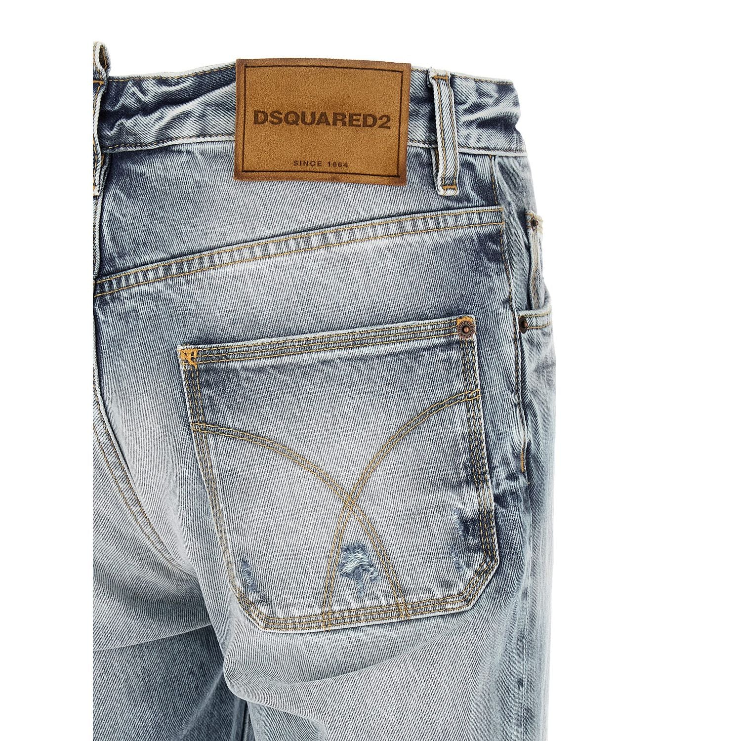 Dsquared² Blue Cotton Jeans Denim