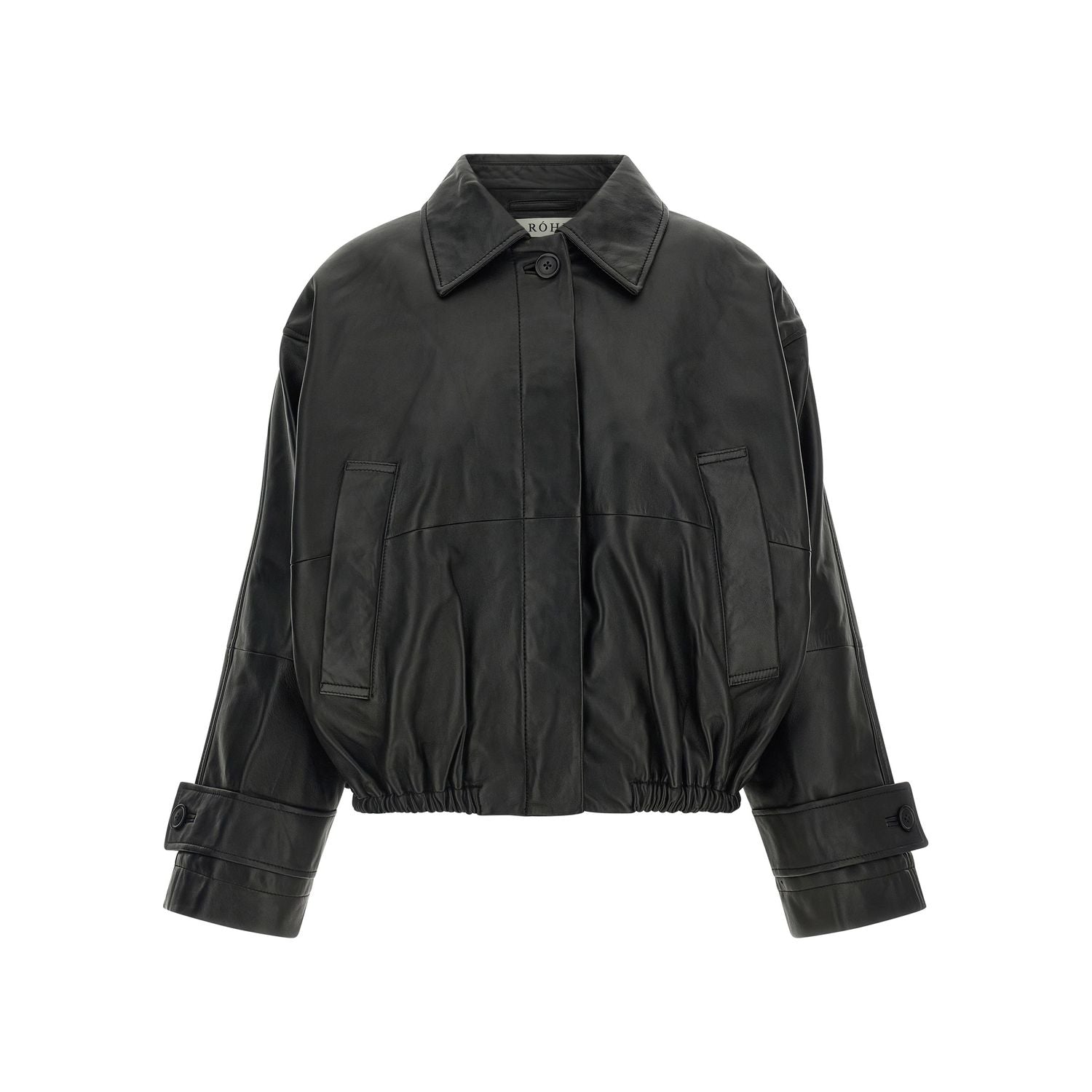 Rohe Black Lamb Leather Leather Jacket