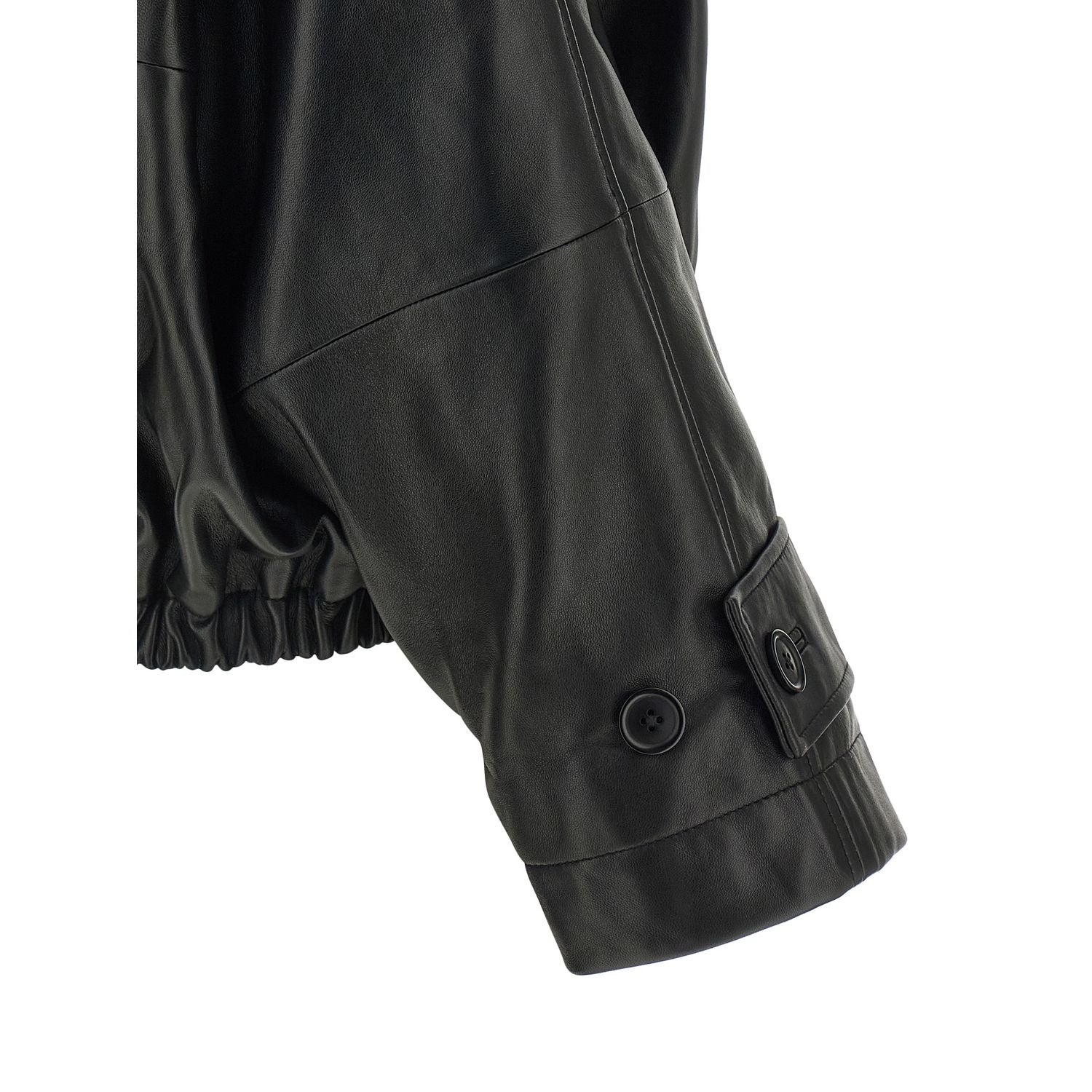 Rohe Black Lamb Leather Leather Jacket