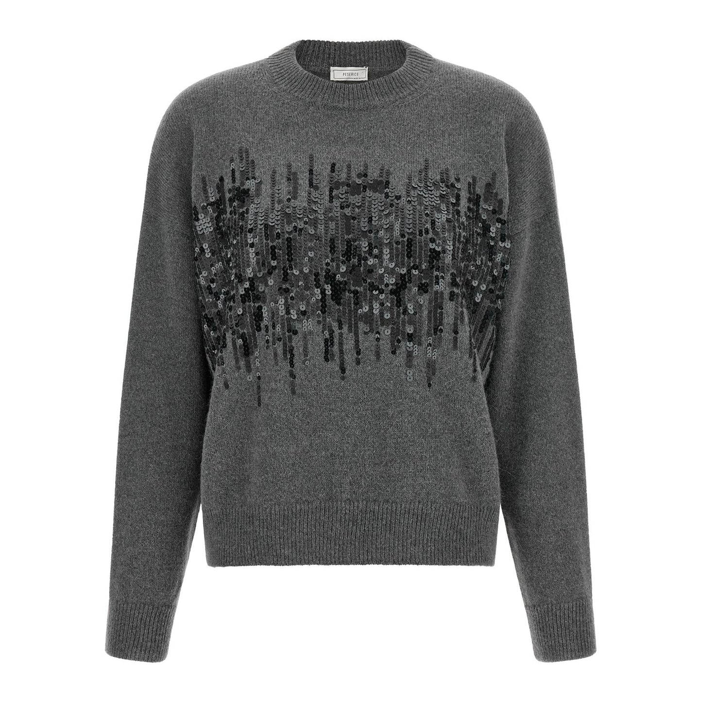 Peserico Gray Wool Cardigan