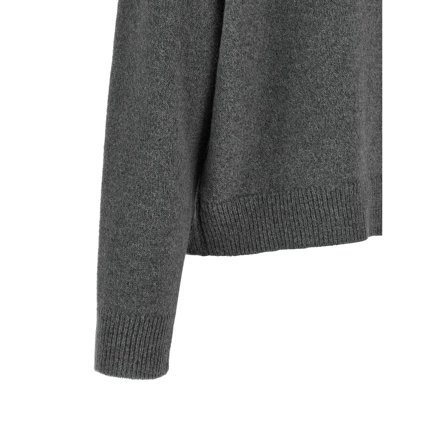 Peserico Gray Wool Cardigan