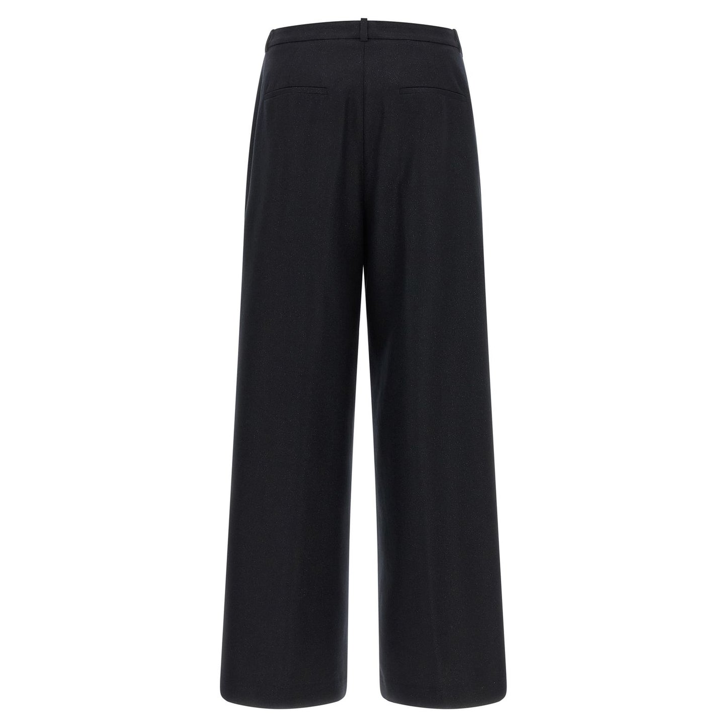 Peserico Blue Virgin Wool Casual Pants